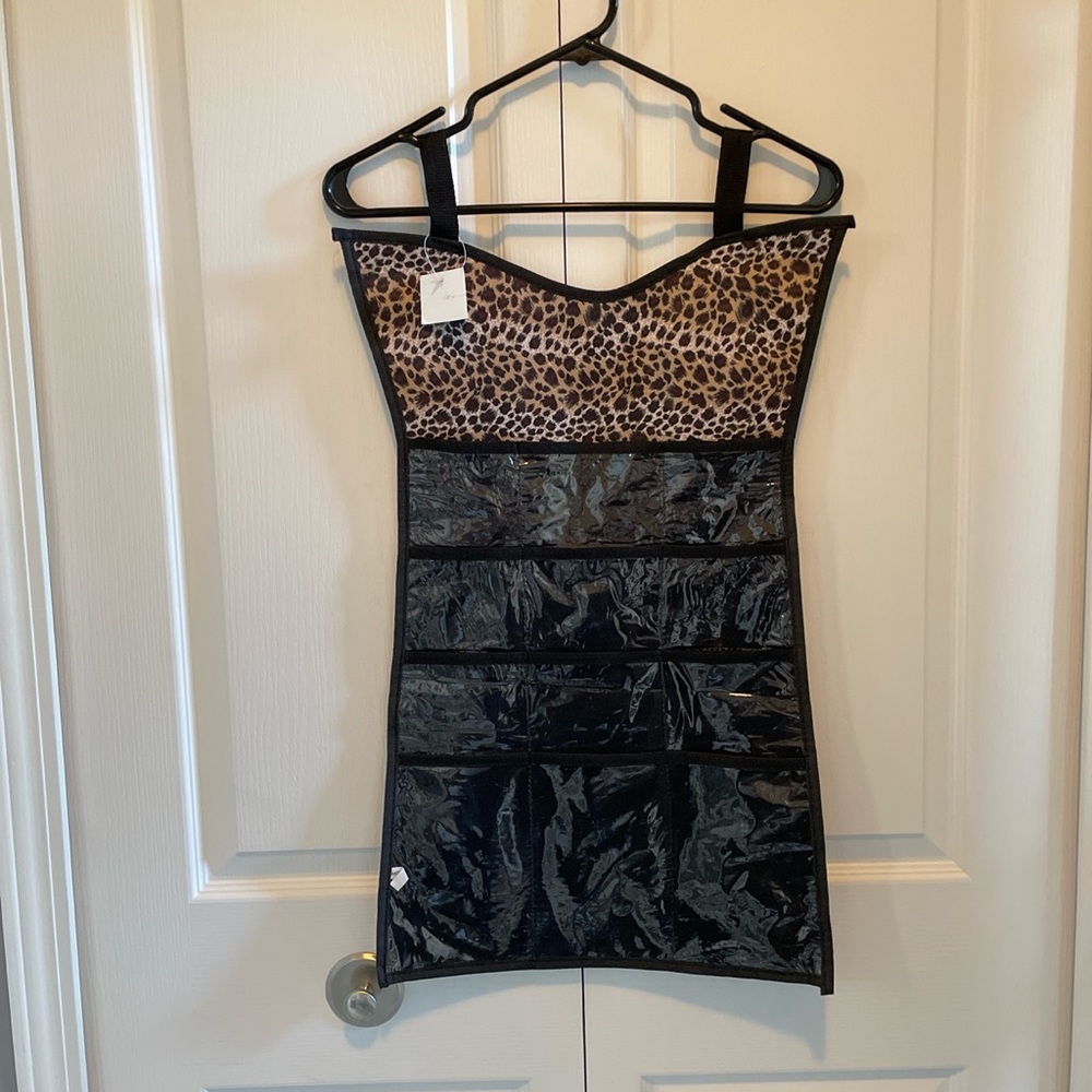 NWT jewelry. organizer in leopard print great also for other accessories